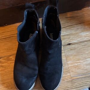 Kensie Kayla Black Ankle Booties